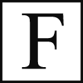 Logo F nero Felice | Felice a Testaccio